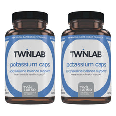 Twinlab Potassium Caps bottle front label