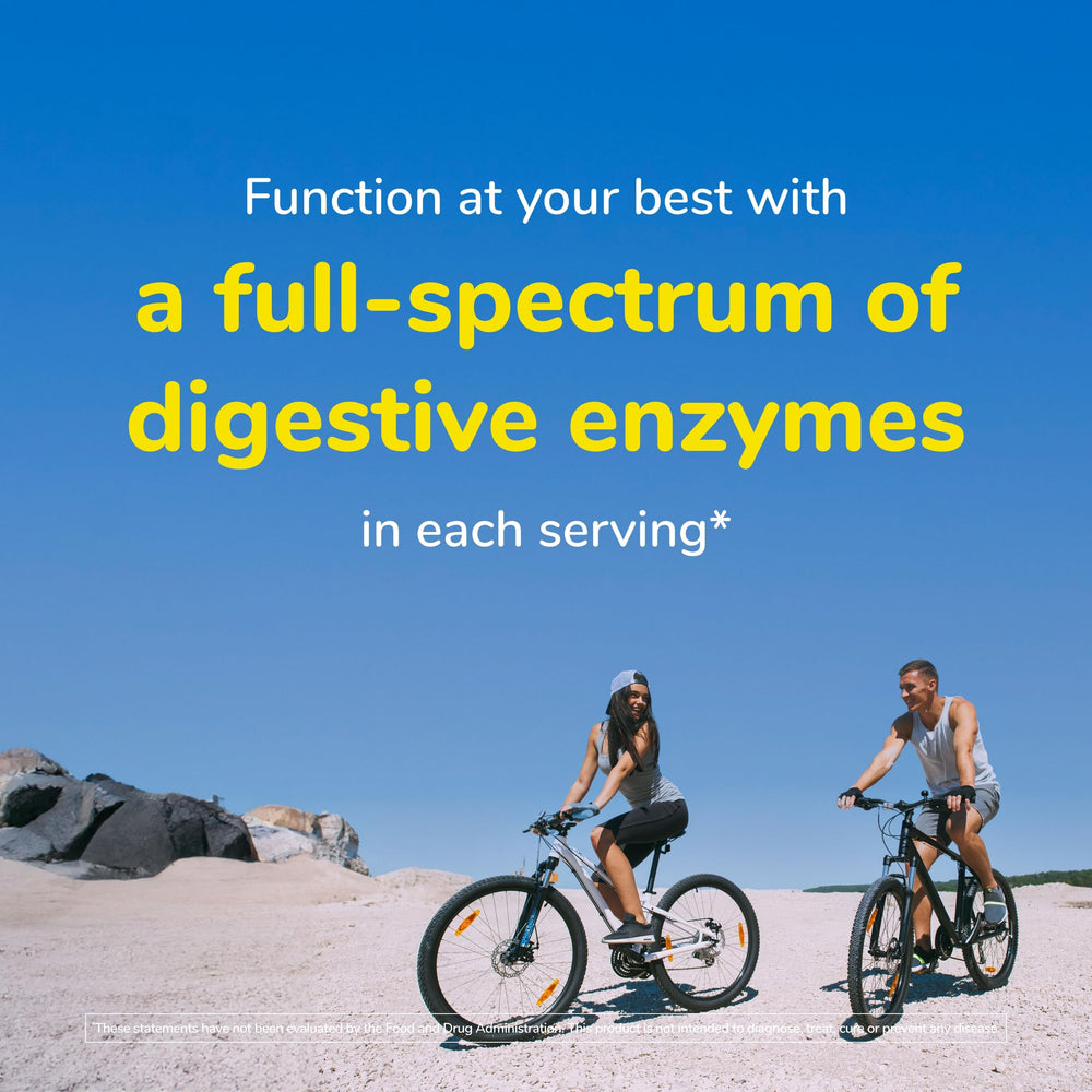 Constipation support and gut health with enzymes