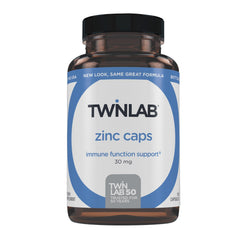 Twinlab Zinc Caps bottle front label