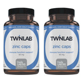 Twinlab Zinc Caps bottle front - Immune Support
