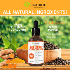 Two-month supply (120 servings) of liquid turmeric curcumin