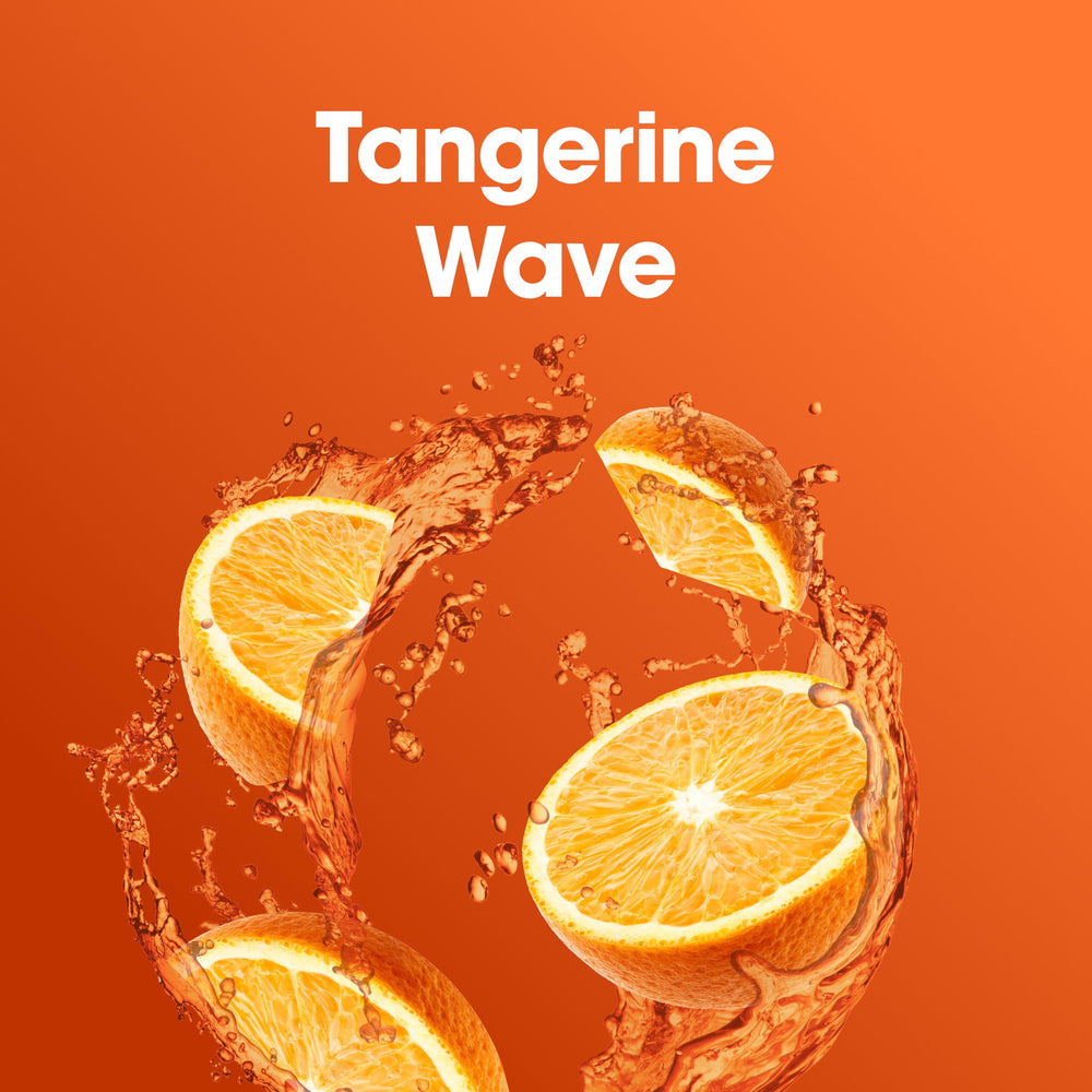 Two-scoop serving showing 100 mg caffeine from natural sources