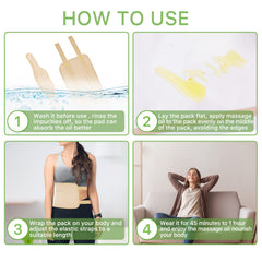 Two Castor Oil Pack Wraps included in the kit