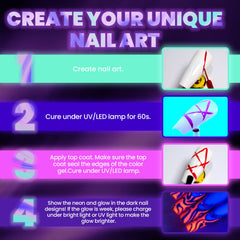 TwoEIGHT Neon Liner Purple nail gel for depth and vibrant patterns.