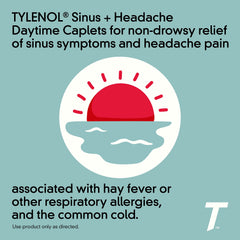 Tylenol Sinus + Headache caplets blister pack portable daytime relief