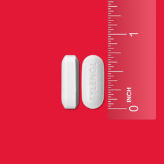 Tylenol Sinus Severe Daytime Caplets label detail showing dosing information for safe daytime use.