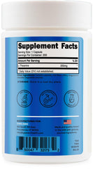 Keto-friendly and GMO-free L-Theanine product label
