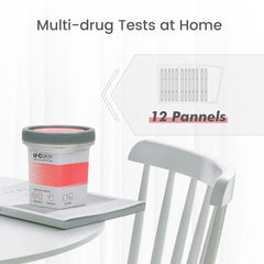 12-panel test result window and detection chart