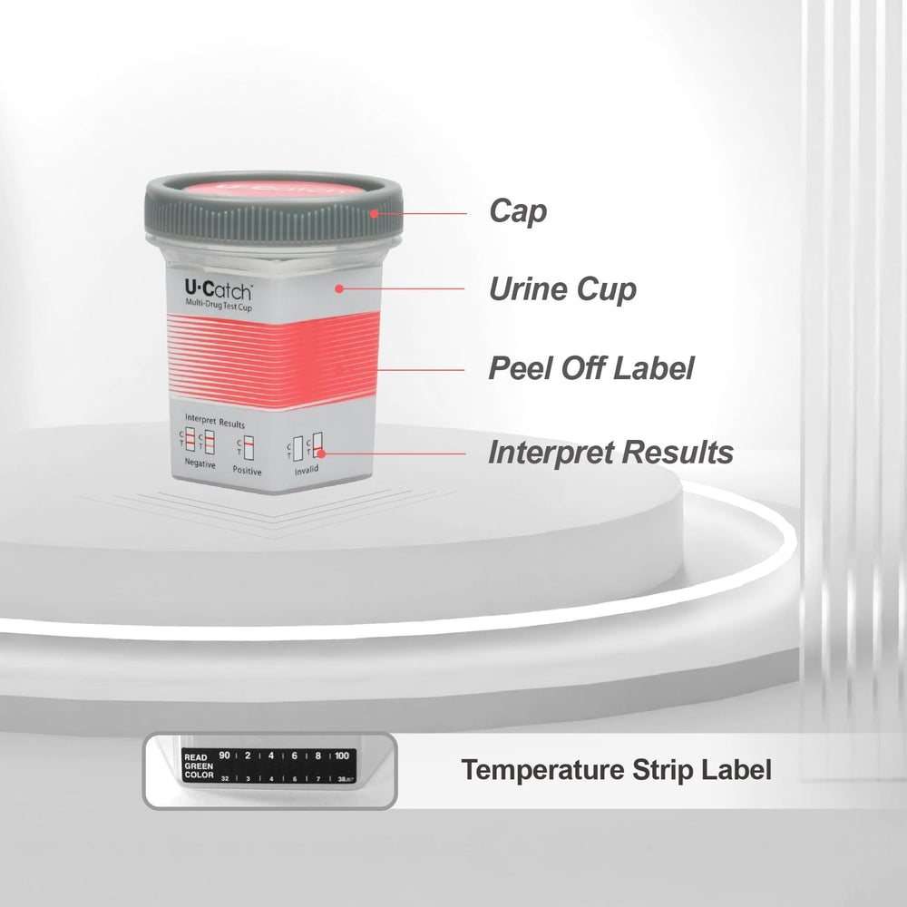 Leak-proof, mess-free urine test cup