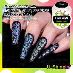 U-Shinein ocean wave pattern design for dynamic nail art