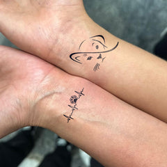 UBICA cat paw design realistic tattoo for a cute, expressive touch.