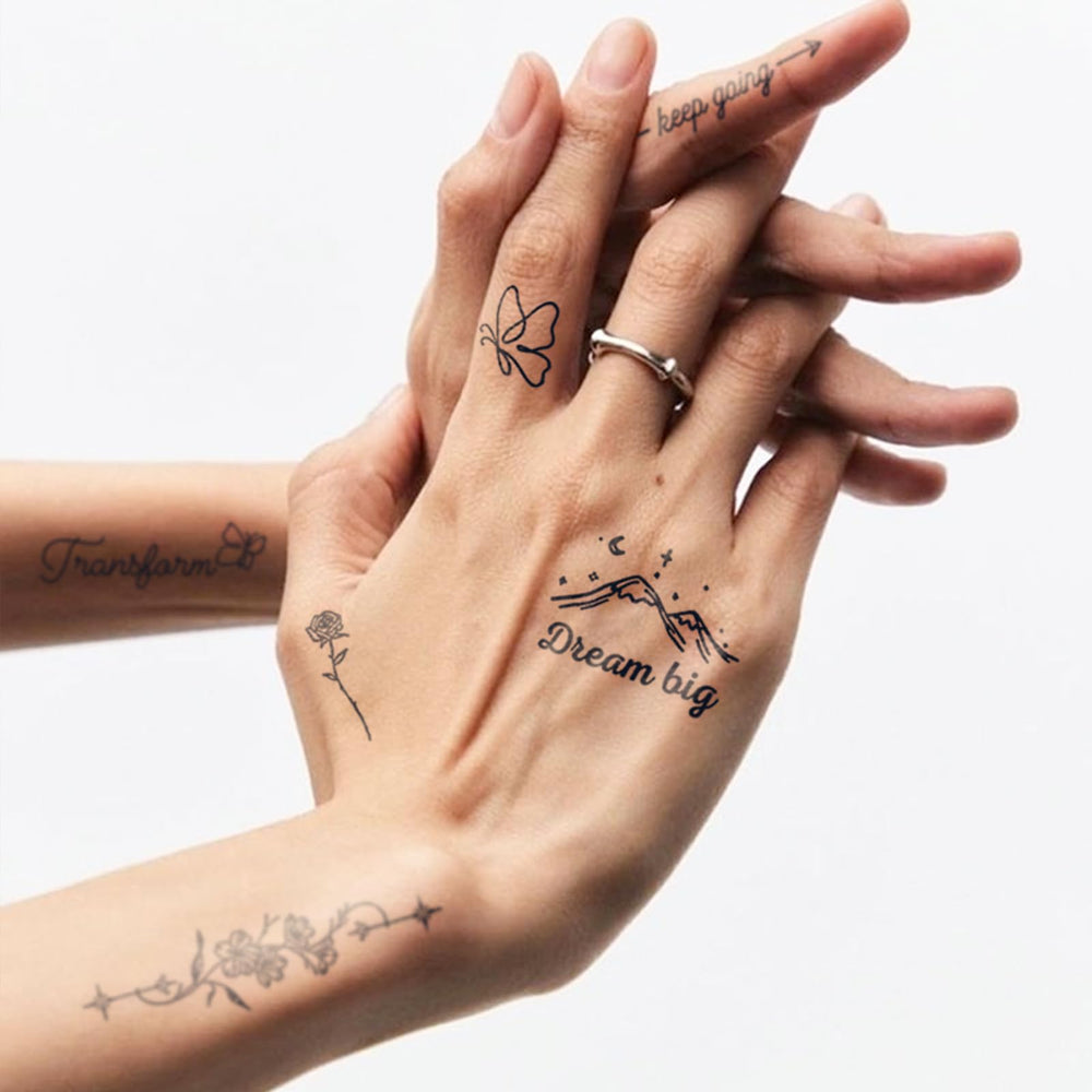 UBICA tattoo develops fully in 24 hours on the skin.
