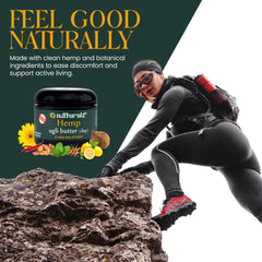 Applying Ugli Butter Daytime Hemp to the skin for relief