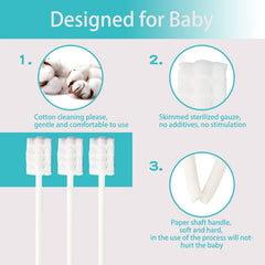 Baby toothbrush head close-up showing 3D wave design