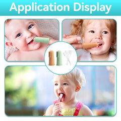 Portable, hygienic packaging for the baby toothbrush set