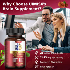 Herbal and mushroom blend including Ginkgo Biloba, Rhodiola, and Panax Ginseng