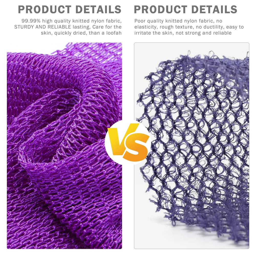 UJFQBH African Net Sponge textured knots closeup for effective exfoliation and smoother skin.