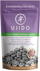 Panel showing key antioxidants and ingredients: caffeine, L-Theanine, EGCG