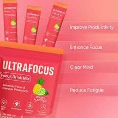 Ingredients include L-Tyrosine, Alpha-GPC, Lion's Mane and Rhodiola