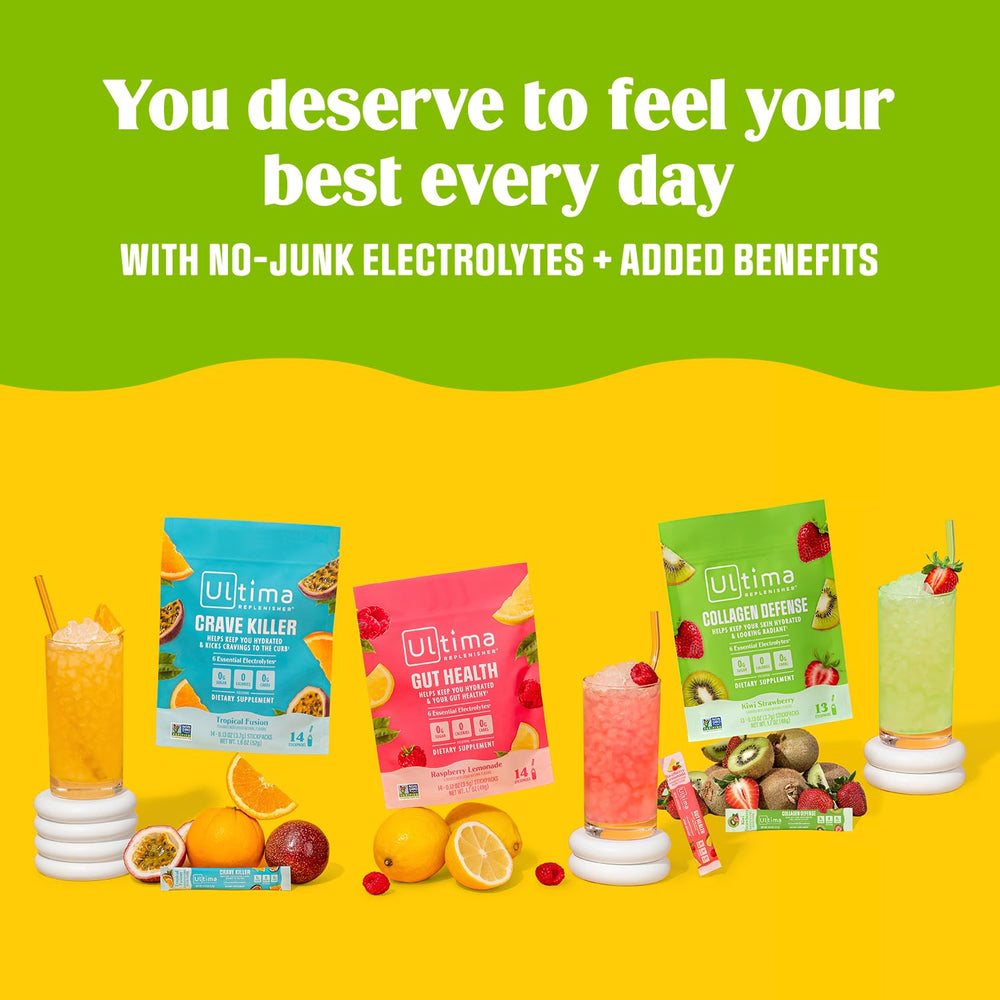 On-the-go hydration with 13-stickpack bundle of Ultima Replenisher
