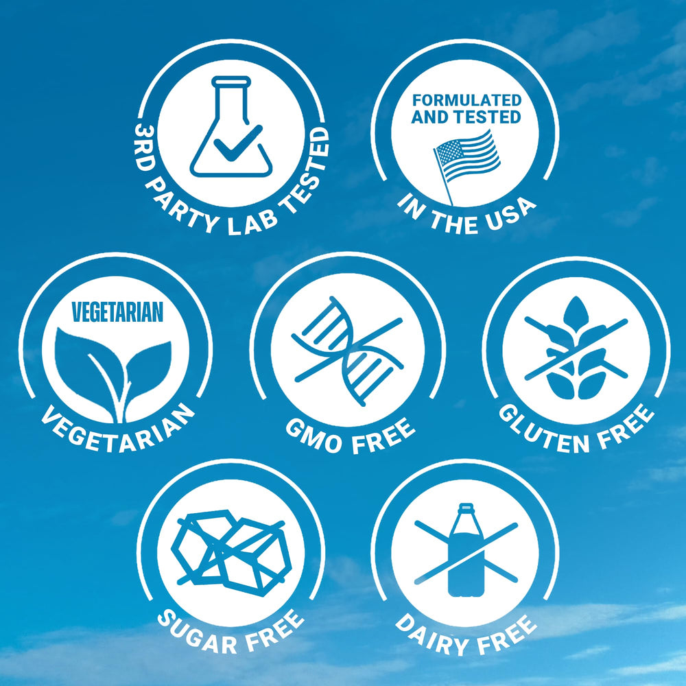 Ultimate EAA tablets vegan and gluten-free label appeals to plant-based diets.