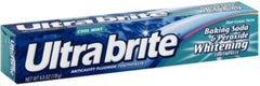 UltraBrite Baking Soda & Peroxide Whitening Toothpaste, Cool Mint, 6 oz, Pack of 8
