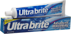 Front packaging of Ultra Brite Clean Mint toothpaste