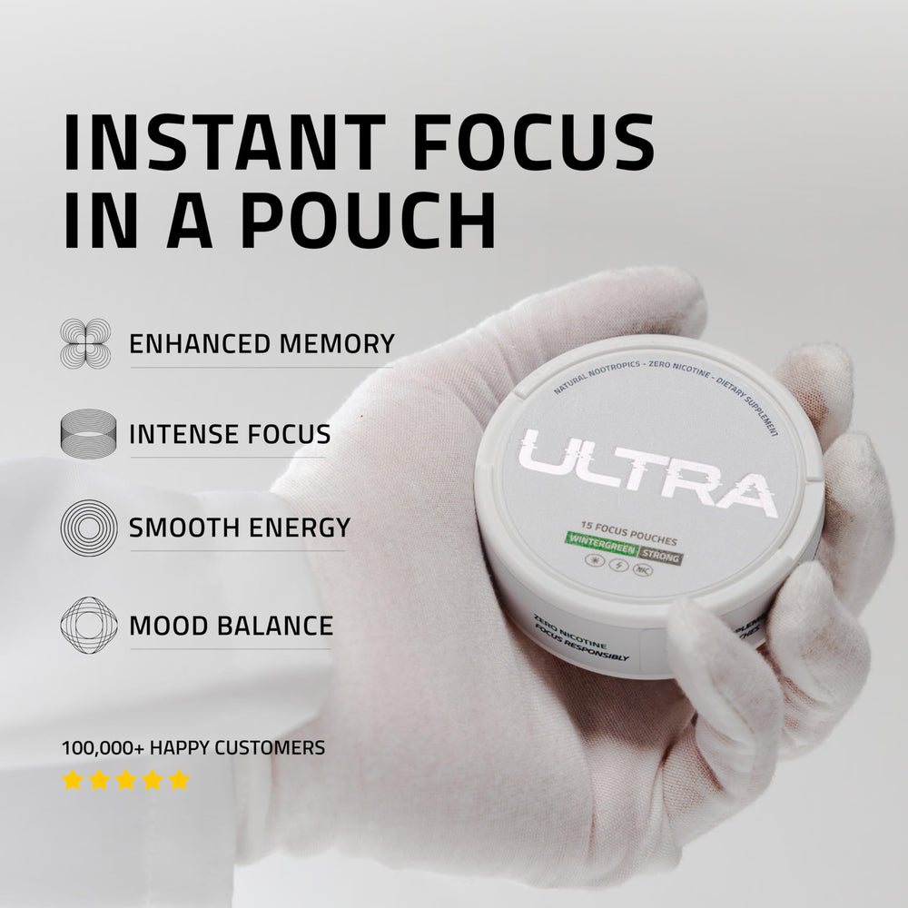 Close-up of pouch packaging showing key ingredients