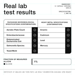 Ultra-high strength garlic extract providing 1000 mg per serving