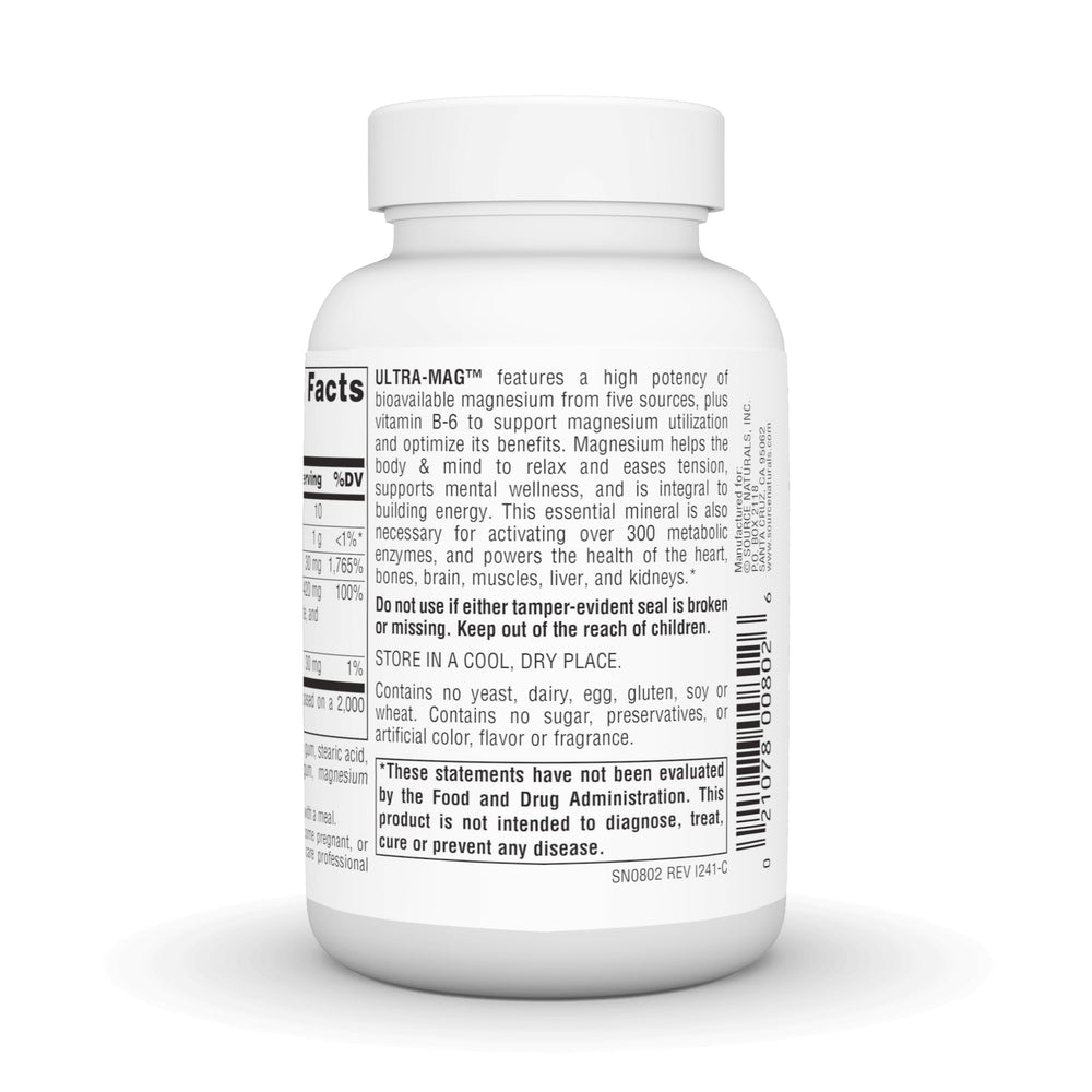 Illustration showing bioactive magnesium forms: citrate, taurinate, malate, glycinate, succinate