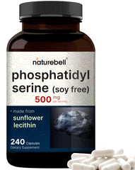 Bottle of Ultra Strength Phosphatidylserine 500 mg per serving.