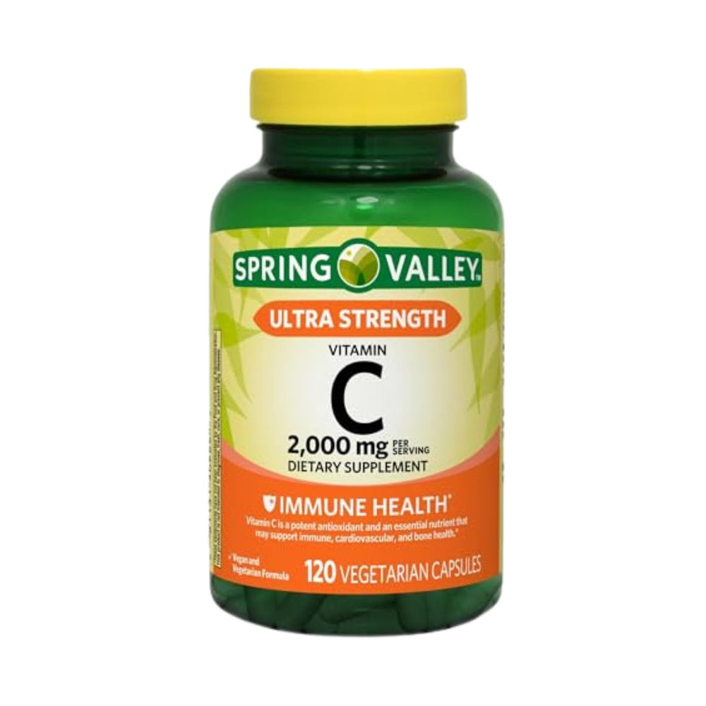 Bottle of Ultra Strength Vitamin C 2000mg 120 capsules