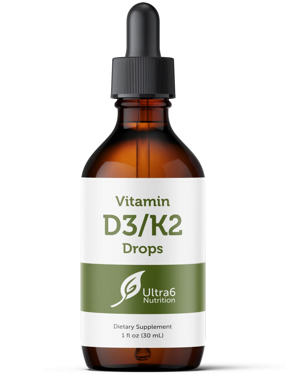 Ultra6 Nutrition Vitamin D3 and K2 Drops bottle 30 ml