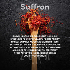 Saffron threads with capsules on white background