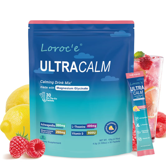 UltraCalm front label featuring Raspberry Lemonade flavor