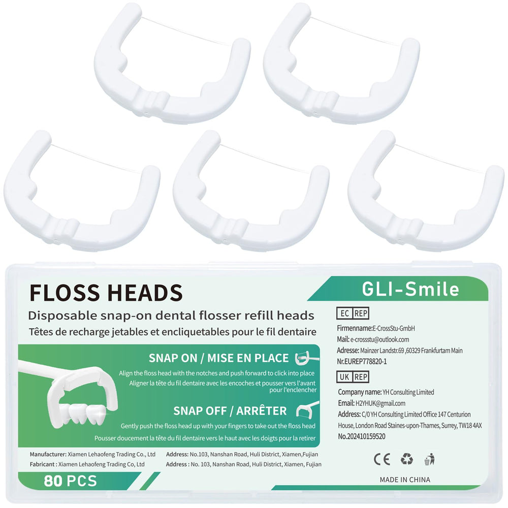 80-count Ultraclean Access Flosser refill heads packaging