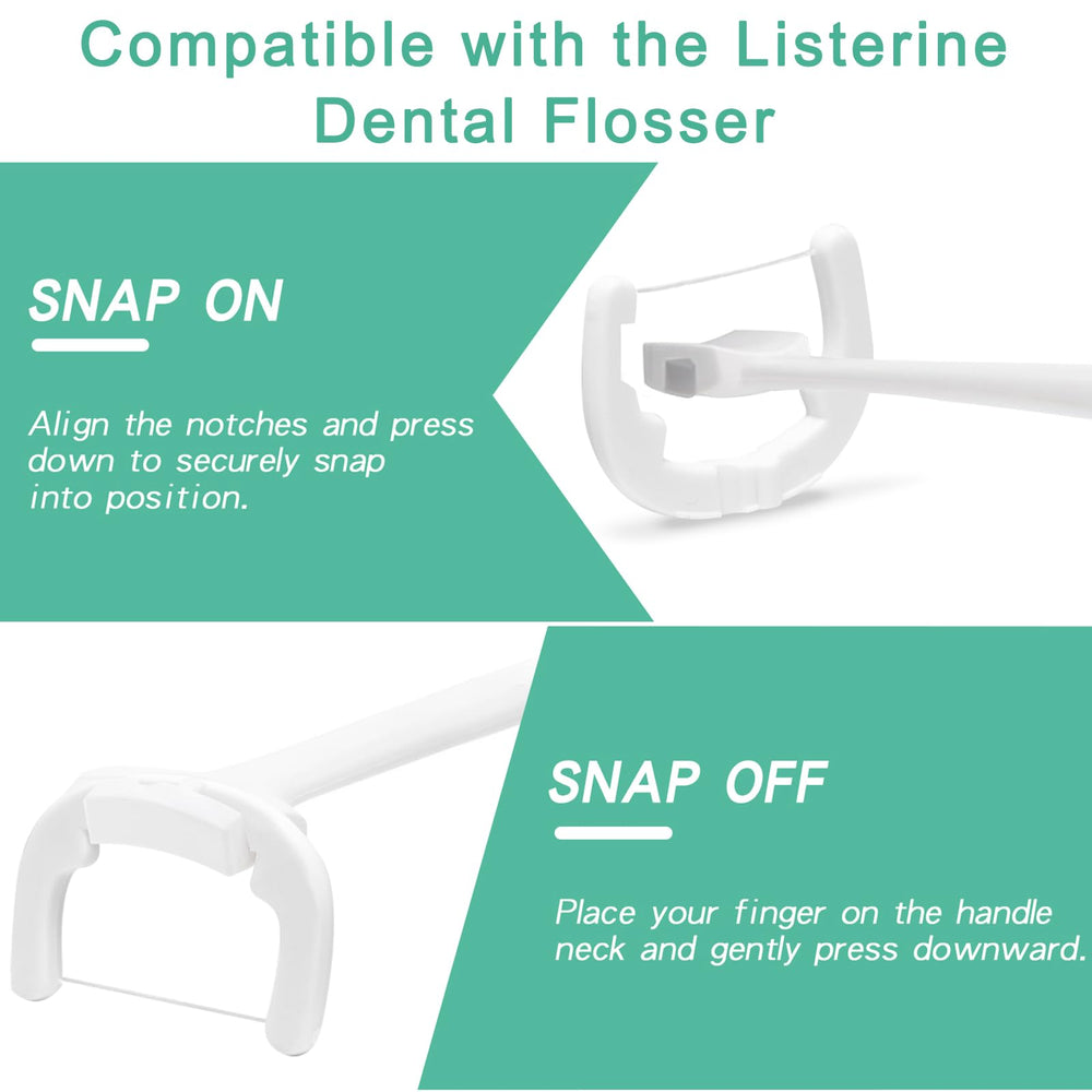 Flosser refill heads compatible with Listerine Ultraclean Access Flosser