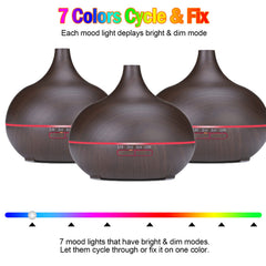 Ultrasonic aroma diffuser emitting quiet cool mist