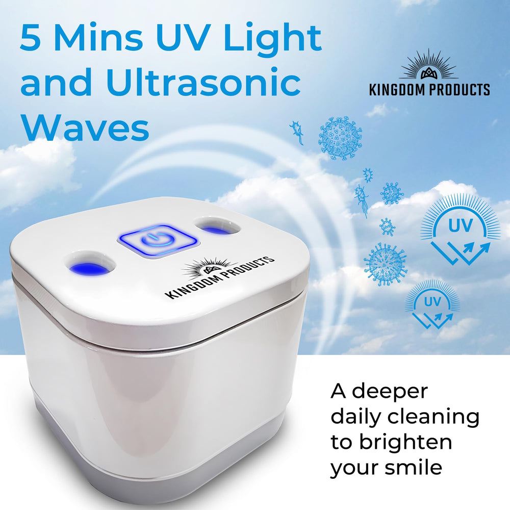 Illustration showing 45 kHz ultrasonic cleaning technology