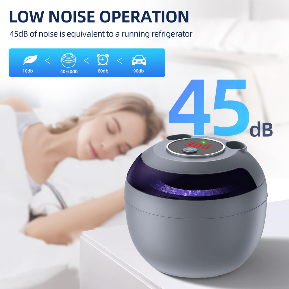 Travel-ready ultrasonic cleaner for dentures, braces and more