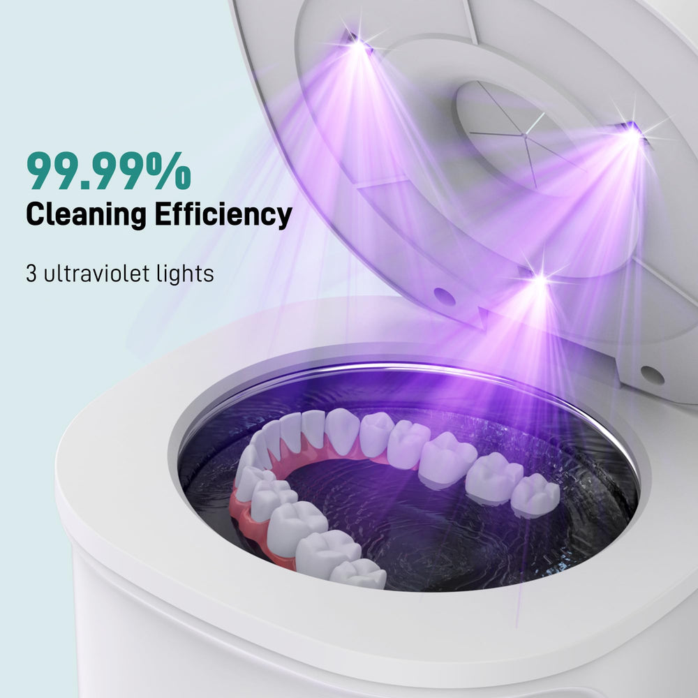 Whisper-quiet ultrasonic cleaner operating at 45dB