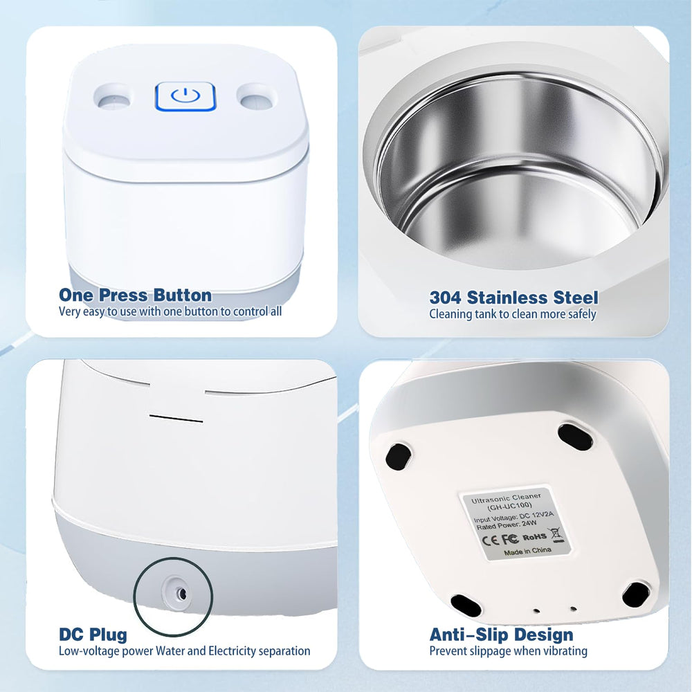 ABS outer shell with SUS304 stainless steel inner chamber