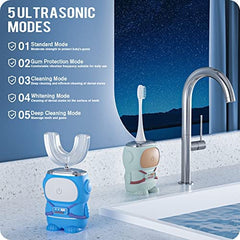 Two soft brush heads included in the set