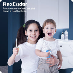 Box and packaging with Ultrasonic Kid's U-Shaped Toothbrush set