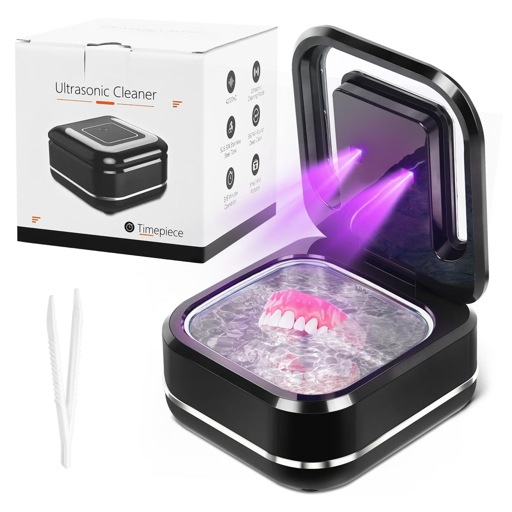 Ultrasonic retainer cleaner on a clean white background
