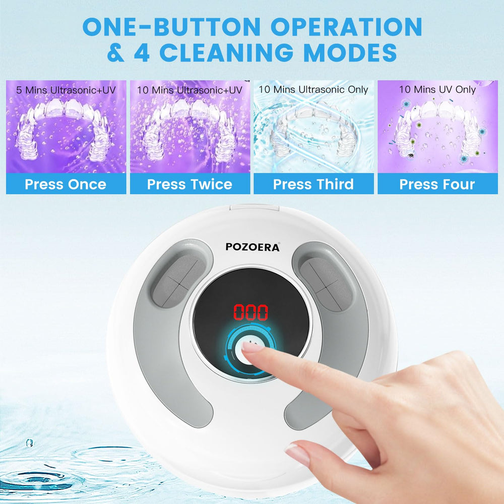Product in use cleaning retainers and aligners