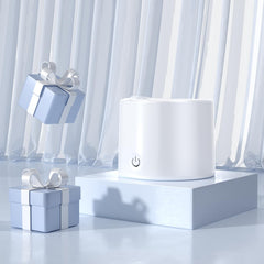 Product on a bathroom counter with accessories
