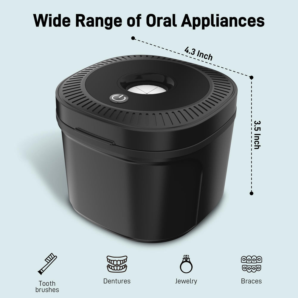 Suitable for retainers, night guards, dentures, toothbrush heads, jewelry and aligners