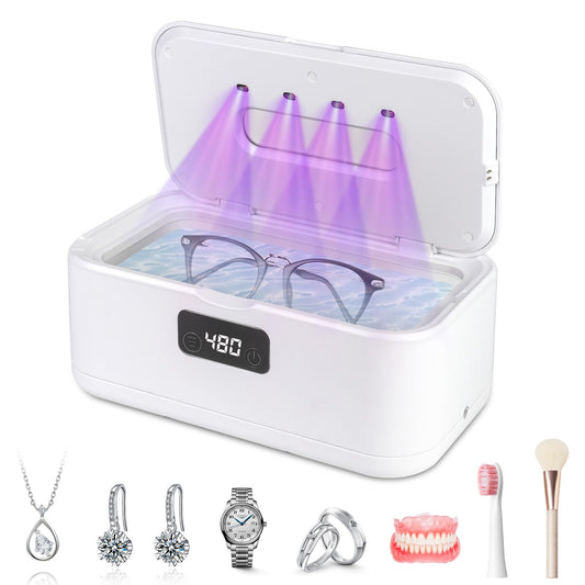 Front view of 49kHz ultrasonic jewelry cleaner