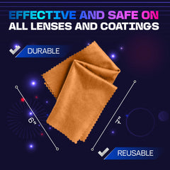 Lens cleaning in action with ULTRAVUE gel cleaner